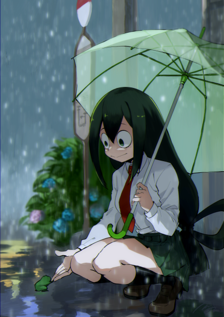 Rain Tsuyu Asui Wallpaper HD.