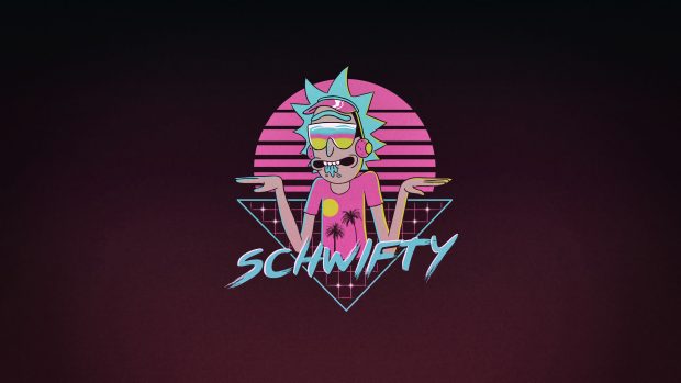 Retro Rick And Morty Desktop Wallpaper HD.