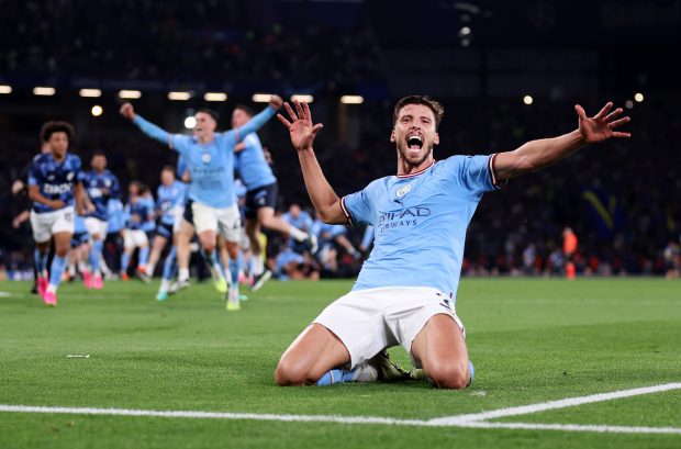 Rúben Dias Manchester City UEFA Champions League 2023 Champions.