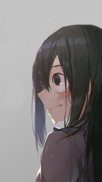 Sad Tsuyu Asui Wallpaper HD.