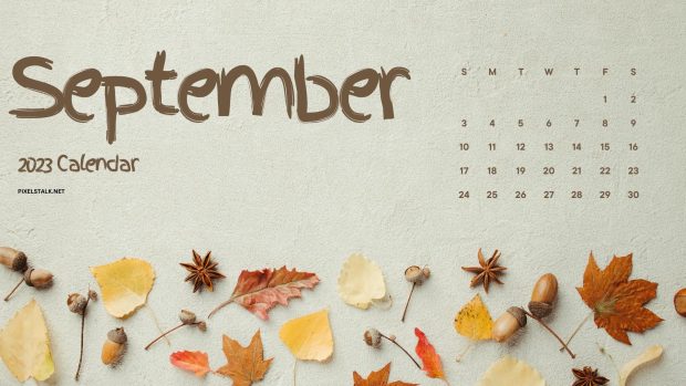 September 2023 Calendar Art Image.