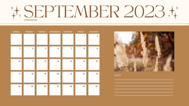 September 2023 Calendar Backgrounds Free Download.