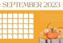 September 2023 Calendar Backgrounds HD.