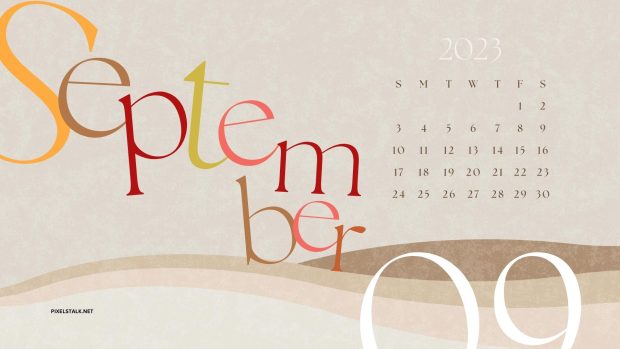 September 2023 Calendar Desktop Backgrounds.