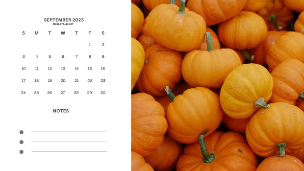 September 2023 Calendar HD Wallpaper.