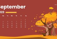 September 2023 Calendar HD Wallpaper Free download.