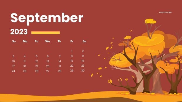 September 2023 Calendar HD Wallpaper Free download.