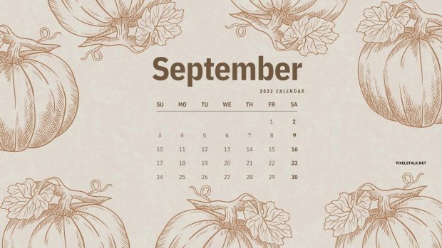 September 2023 Calendar Wallpaper High Quality.