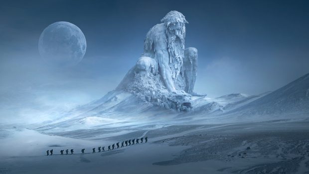 Snow Fantasy Landscape Wallpaper HD.