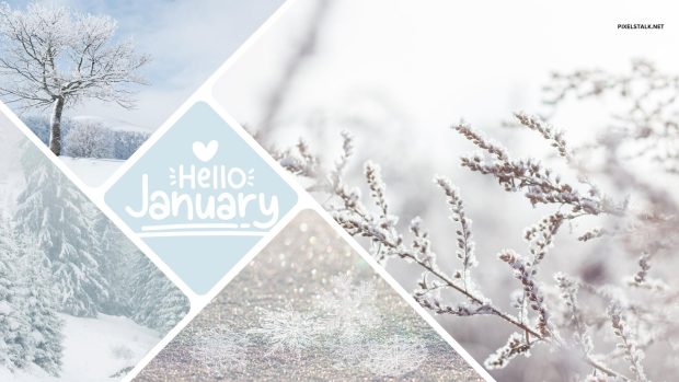 Snow January Desktop Wallpaper HD.