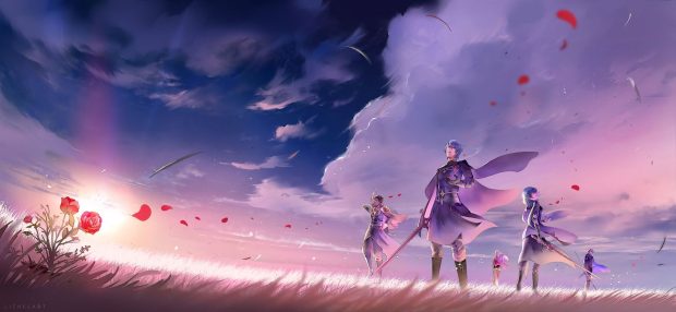 Three Houses Wide Screen Wallpaper.