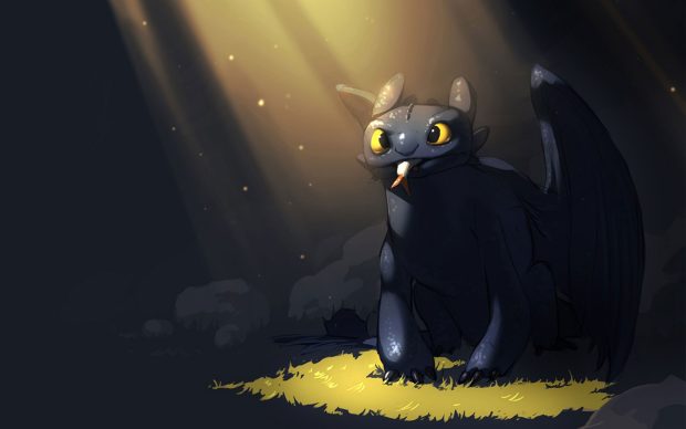 Toothless Desktop Wallpaper.