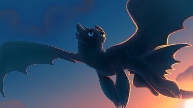 Toothless Wide Screen Wallpaper.