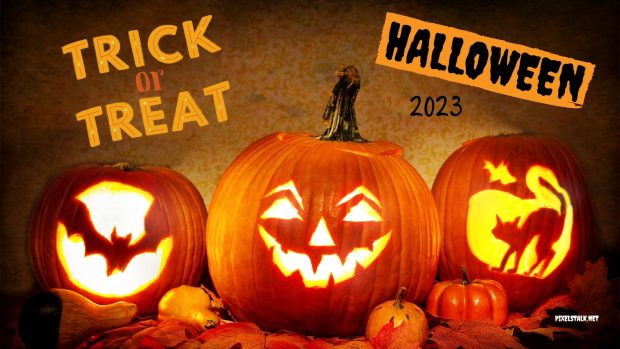 Trick or Treat 2023 Halloween Day Image.