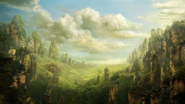 download Free Fantasy Landscape Wallpaper HD.