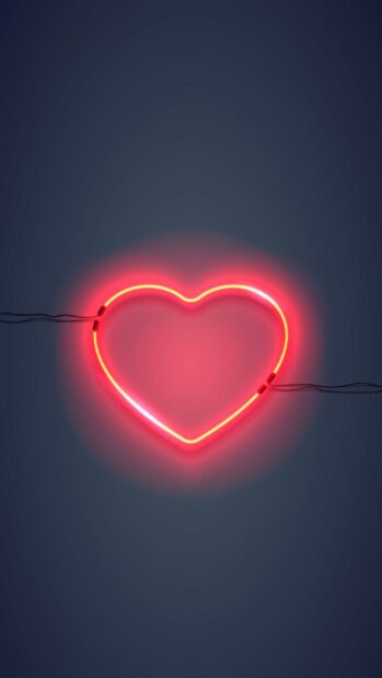 1080x1920 Heart Aesthetic Wallpaper Lights.