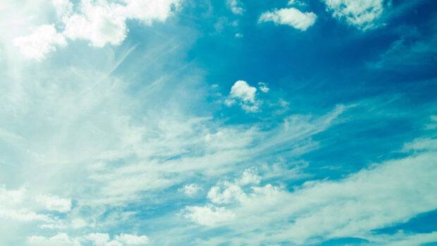 A Blue Sky Desktop Wide Screen Wallpaper.