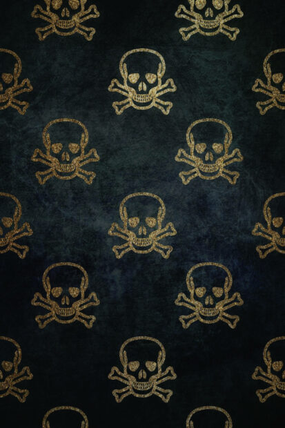 A spooky Skull Pattern Wallpaper.