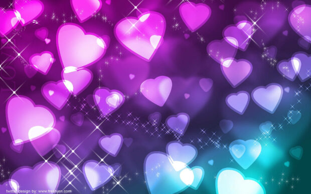 Aesthetic Cute Heart Wallpaper.