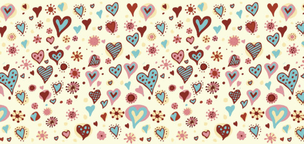 Aesthetic Heart Tiny Wallpaper.