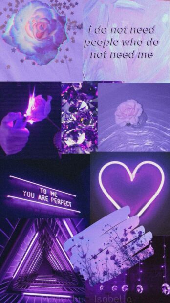 Aesthetic purple wallpaper.