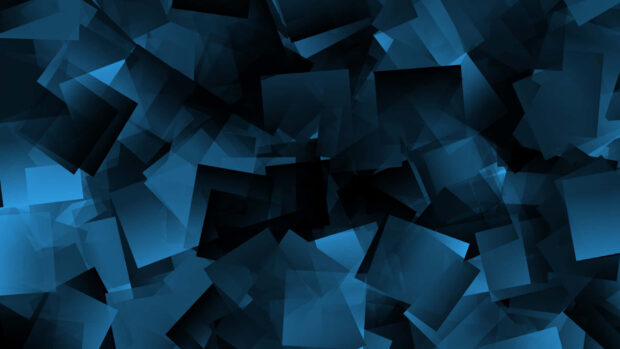 Black And Blue Square Abstract Desktop Wallpaper HD.