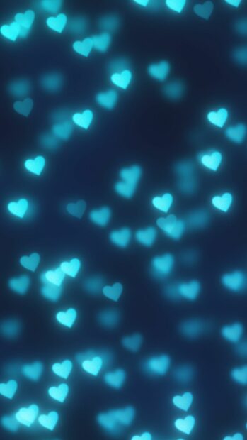 Blue Hearts Wallpaper Aesthetic.