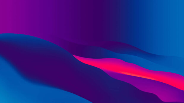 Blue Pink Wavy Abstract Desktop Wallpaper HD.