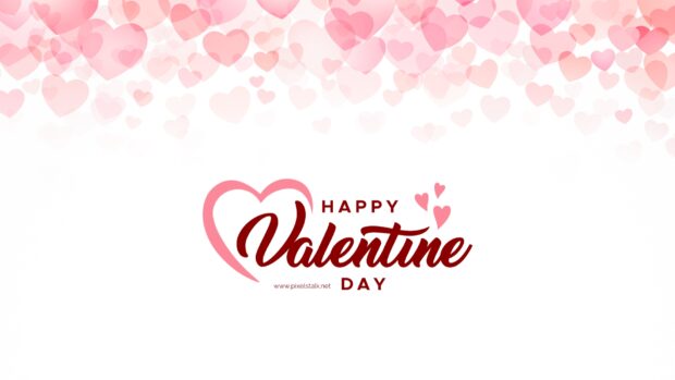 Colorful Happy Valentine Wallpaper for lovers.