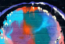 Colorful Skull Graffiti Iphone Wallpaper.