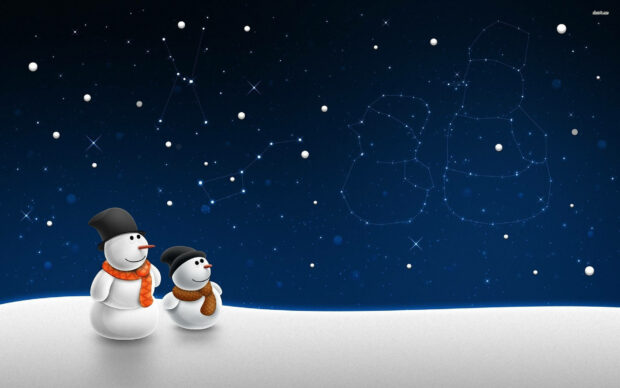Constellations Snowman Background.