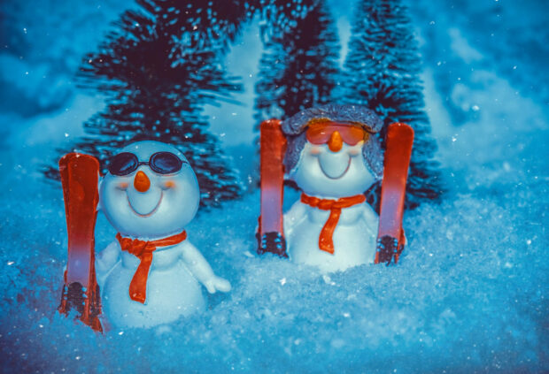 Cool Glasses Snowman Wallpaper HD.