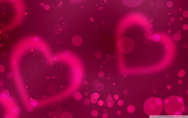 Cute Pink Valentine Day Wallpaper.