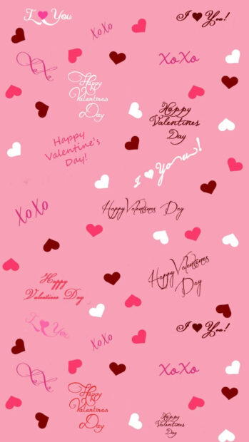 Cute Valentine iPhone Wallpaper Free To Download.