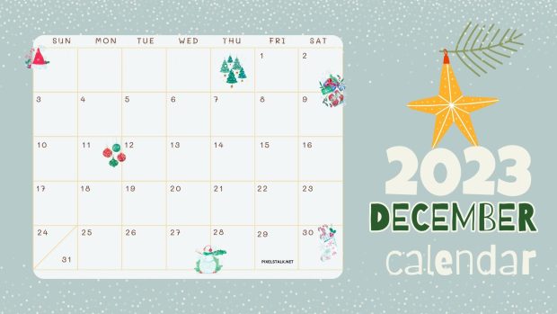 December 2023 Calendar Backgrounds Free Download.