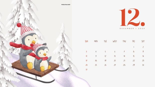 December 2023 Calendar Backgrounds HD.