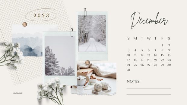 December 2023 Calendar Desktop Backgrounds.