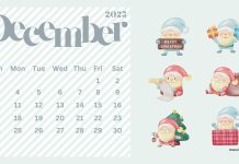 December 2023 Calendar HD Wallpaper Free download.