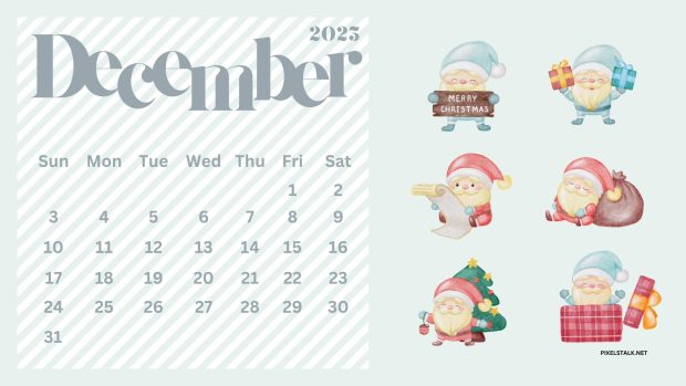 December 2023 Calendar HD Wallpaper Free download.