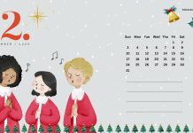 December 2023 Calendar Wallpaper HD Free download.