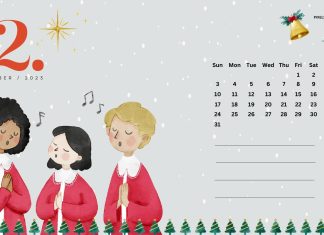 December 2023 Calendar Wallpaper HD Free download.