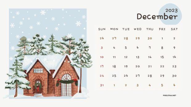December 2023 Calendar Wide Screen Backgrounds.