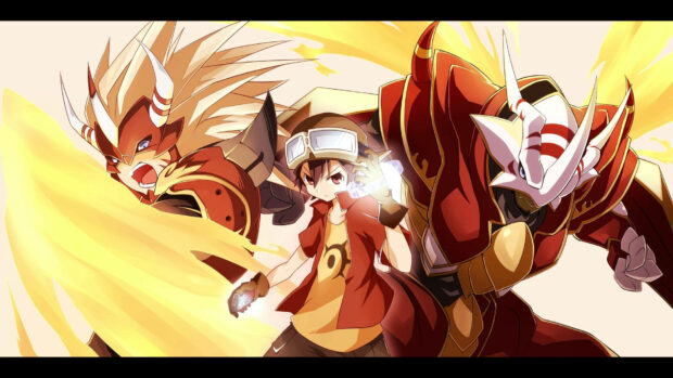 Digimon Agunimon And BurningGreymon Wallpaper.