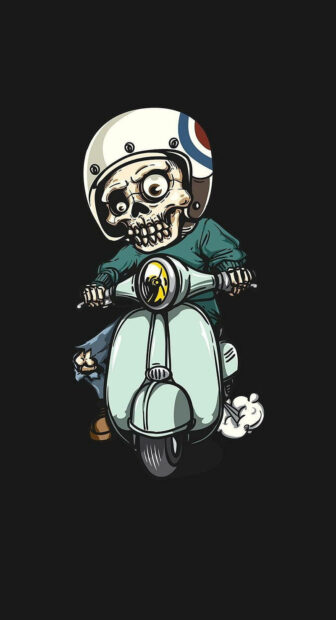 Driving Skeleton Swag Wallpaper iPhone.