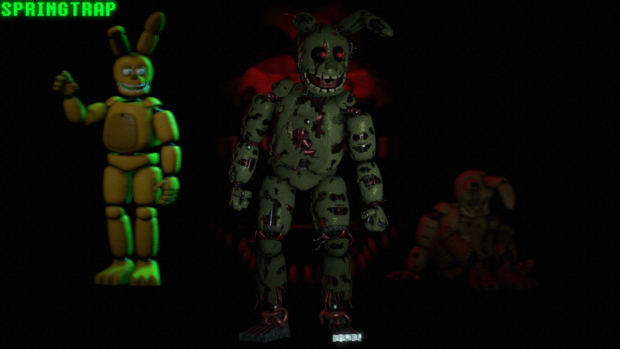 FNAF 3 wallpaper Springtrap for Desktop.