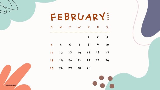 February 2024 Calendar Backgrounds High Resolution.