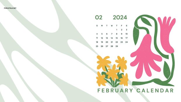 February 2024 Calendar Wallpaper Desktop.