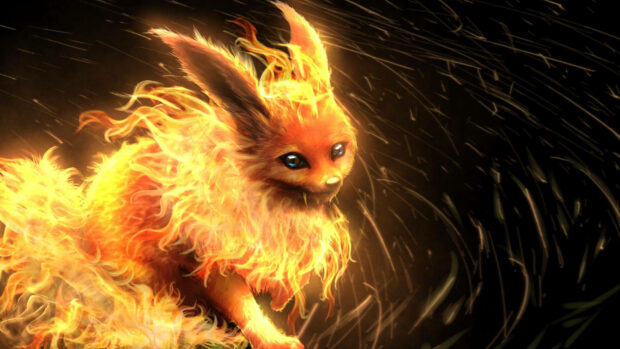 Flareon the Fire Free Download Pokemon Wallpaper 1080p.