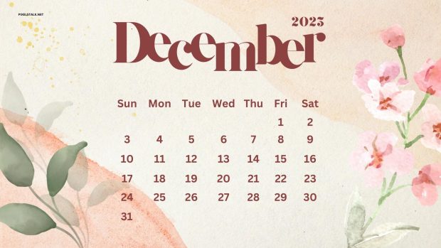 Free download December 2023 Calendar Backgrounds.