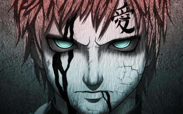 Gaara, the Fifth Kazekage of Sunagakure Naruto Desktop Background.